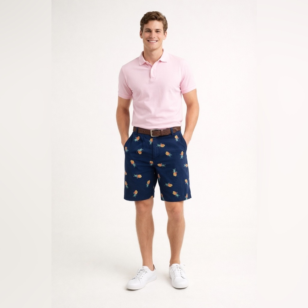 Plugg Blue Pineapple Print‎ Shorts Sz. 36